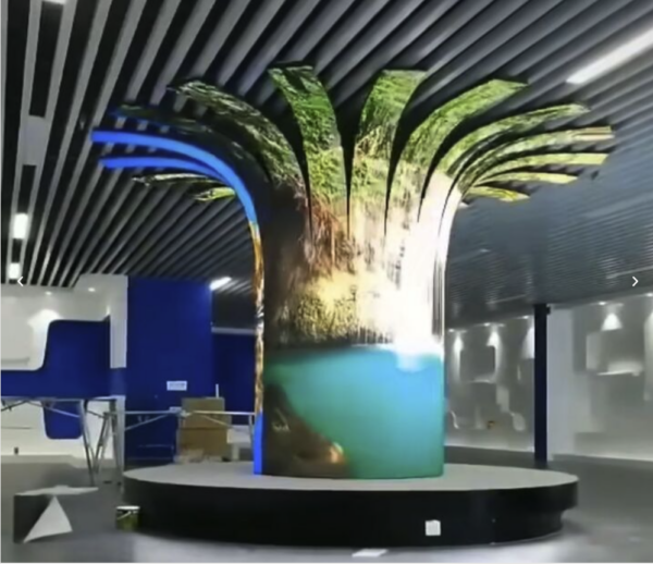 Pantalla LED curva envolvente para instalaciones decorativas e inmersivas