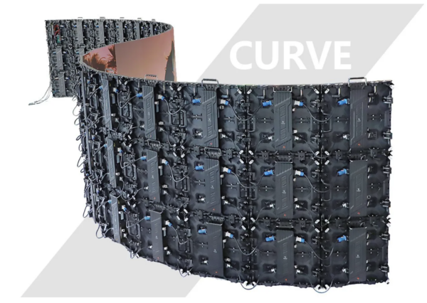 Pantalla LED curva modular para instalaciones de gran formato