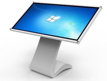 Mesa interactiva blanca